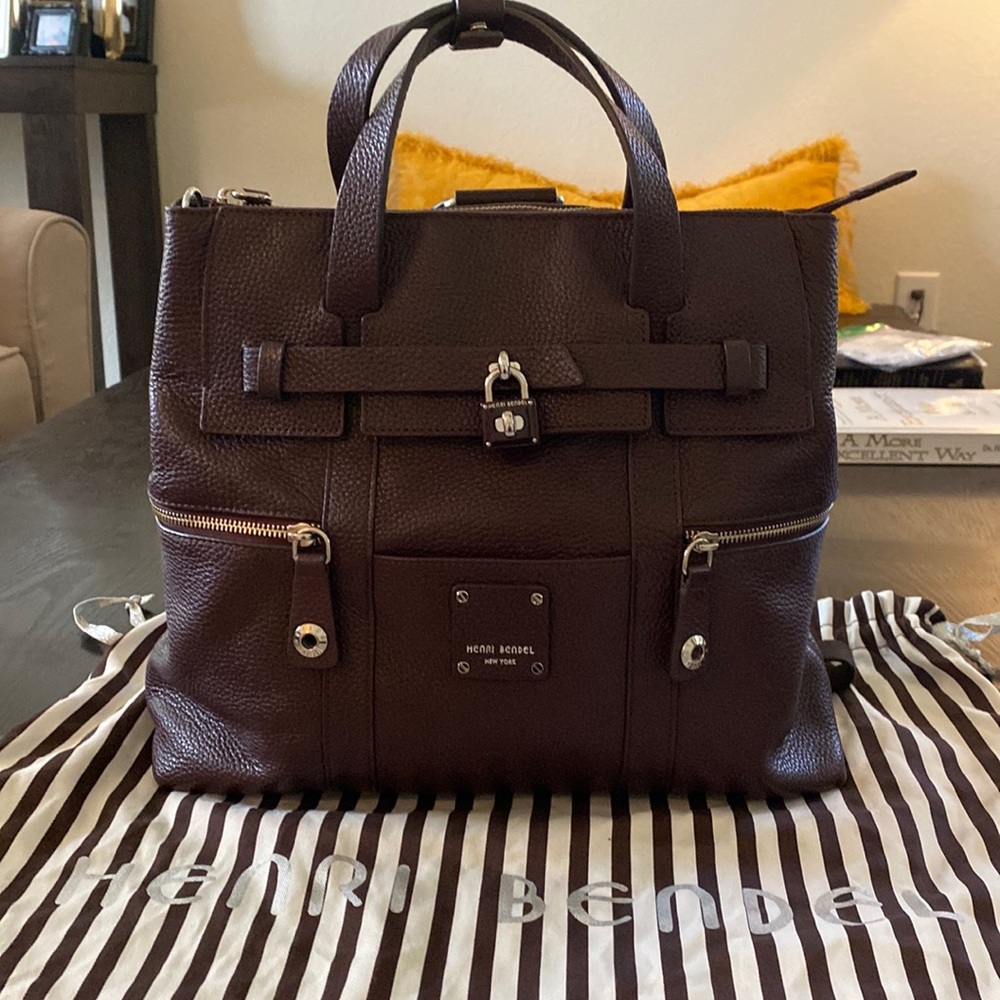 Henri Bendel Jetsetter Leather Oxblood Backpack RARE find. Excellent Condition!